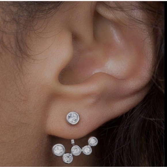 TOUCHSTONE CRYSTAL by Swarovski EARRINGS, To and Fro - Picture 3 of 3